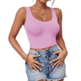 thumbnail image 1 of Crop Top AURUZA sin mangas con espalda racer XL rosa oscuro, 1 of 6