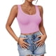 thumbnail image 1 of Crop Top AURUZA sin mangas con espalda racer XL rosa oscuro, 1 of 6