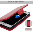 thumbnail image 4 of NAVOR - iPhone 7 Plus Detachable Magnetic Housing Wallet Case [RFID Protection] [Apple Logo Hole] [Vajio Series] - Red (IP7PVJRD), 4 of 7