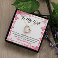 thumbnail image 6 of To My Wife Wonderful Best Friend Wife Birthday Message Forever Necklace w Message Card, 6 of 20