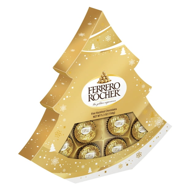 Ferrero Rocher Chocolates Christmas Tree Gift Box, 5.3 oz, 12 Count