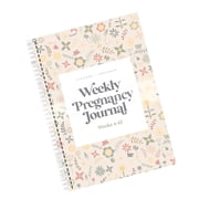 Pregnancy Journal Notebook with 4-42 Weekly Sections for Tracking Body Changes and Emotional Journey During Maternity
