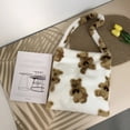 thumbnail image 2 of Bolsa de mano de moda Likrtyny Para mujer felpa marrón claro gran capacidad, 2 of 9