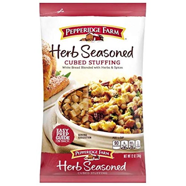 Pepperidge Farm Herb Seasoned Cubed Stuffing, 12 Oz. (Pack of 3