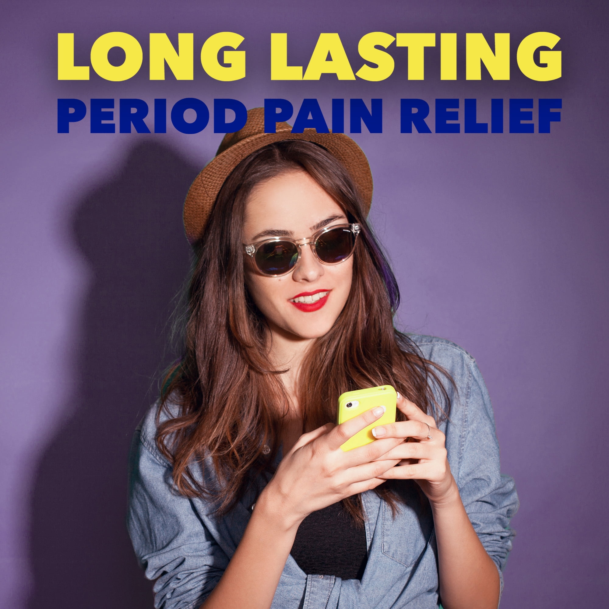 (6 pack) Midol Long Lasting Relief Menstrual Pain Relief Caplets, 20 Count