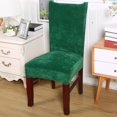 thumbnail image 5 of Velvet Dining Chair Slipcovers,2/4/6 Pcs Stretchy Super Fit Chair Protector Cover Removable Washable Anti-Dust Chair Covers for Dining Room Kitchen Banquet Wedding-4 Pcs-G, 5 of 5