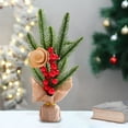 thumbnail image 6 of Vintage Christmas Decor Artificial Christmas Trees Christmas Decoration 20cm/7.9inches Small Christmas Tree Ornament Mini Christmas Tree Decoration Scene Setting For Living Room Desk Bedroom, 6 of 6