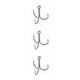 thumbnail image 5 of Greeniant 20 piezas 3 garras 4 #6 #8 #10 # anzuelos de pesca volcados de Metal de curva redonda fuerte y afilada para atún al aire libre Triple púas de Type1 NO1 Greeniant  CBP052369, 5 of 6
