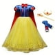 thumbnail image 1 of Disfraz Y Accesorios De Cosplay De Personajes De Cuentos De Hadas, Vestido De Princesa Con Capa De Manga Abullonada Para Niñas, Trajes De Vestir Para Niños Para Fiestas De Navidad, Halloween Y Cumplea, 1 of 4