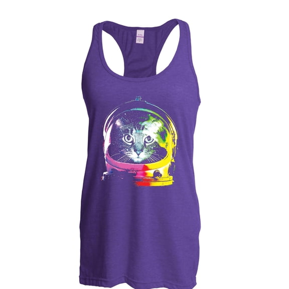 NIB - Women's Racerback Tank Top - Space Cat
