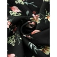 thumbnail image 4 of Women's Floral Skirt Knee Length A-line Summer Skirt Elegant XS Black, 4 of 6