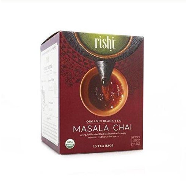 6 Pack Rishi Tea Organic Masala Chai, 15 Tea Bags