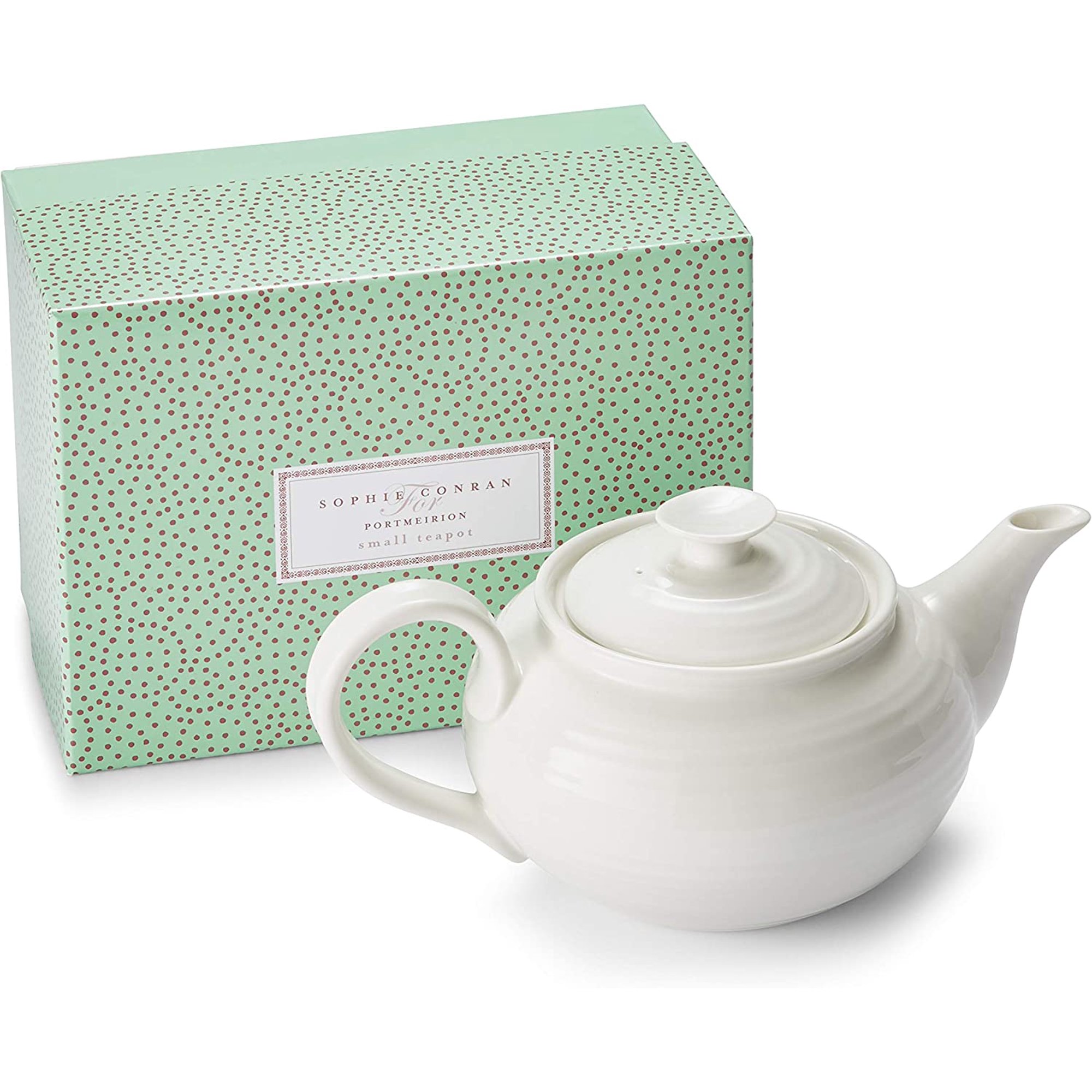 Théière Blanche Sophie Conran Portmeirion 2 Pintes (1,13L) - Porcelaine Élégante Pour Thé Ou Réception