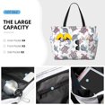 thumbnail image 2 of Wukai Tribal Style Turtle Print Zipper Bag,large Beach Tote Bag,Waterproof Sandproof Bag,Grocery and Picnic Tote Travel Bag, 2 of 5