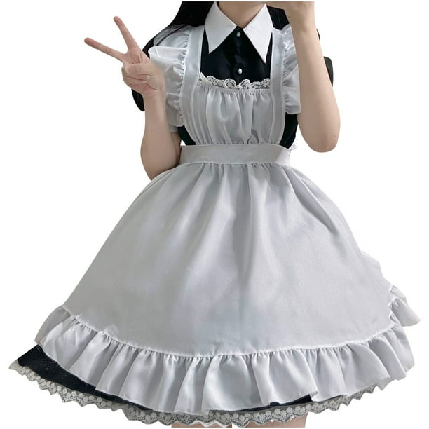 Disfraz de sirvienta encantadora para mujer, espectáculo de animación, traje japonés, ropa Fridja nalpqowj28975