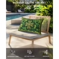 thumbnail image 3 of St. Patrick's Day Outdoor Head Resting Pillows with Insert Yellow Green Shamrock Celtic Knot Geometric 2 Pack Waterproof Lumbar Pillows with Adjustable Strap for Patio Recliner Beach Chair, 12"x20", 3 of 7