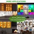 thumbnail image 2 of AIBOO Under Cabinet Lighting Kit, 8 Pack Dimmable RGB and CCT LED Puck Lights with Timer Function, Wireless Remote Control, Linka, 2 of 8
