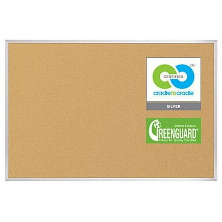 Best Rite E301AC VT Logic Cork Board - Aluminum Trim - 3 x 4