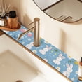thumbnail image 2 of Yayeee Faucet Mat for Kitchen Sink 30" Diatomite Long Splash Guard Pad, Cartoon Easter Bunnies, 2 of 7