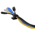 thumbnail image 3 of JacobsParts V1 Adhesive Cable Management Clips, 0.6 Inch Adjustable Clamp, Black (25 Pack), 3 of 4