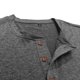 thumbnail image 4 of Tops para hombre, blusas y camisas de manga corta con cuello redondo para hombre, jersey informal de medio botón con cuello redondo y manga corta de color liso a la moda para hombre, top de poliéster, 4 of 8