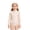 Beige, variant on Girls Clothes 3-12T Cute Summer Long Sleeve One-Piece Swimsuit Hat Bathing Suit