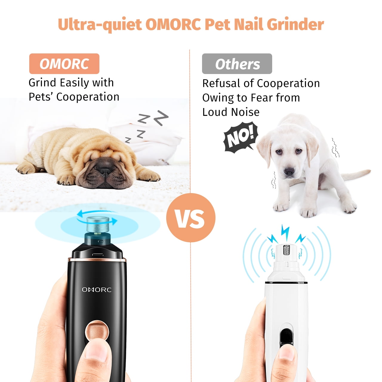 omorc dog nail grinder