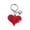 Red, variant on 1Pcs Keychain Heart Shaped Ornament Keychain Pendant With Keychain Bag Pendant. Heart Shaped Pendant Ornament Valentines Day Gift