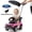 Pink, variant on Ford Bronco 3 in 1 Push Car with Canopy for Toddlers 1–3, Ride On Push Car Toy with Adjustable Parent Steering Handle, Removable Guardrail & Footrest, Music, Horn, Under Seat Storage, Silent Wheels