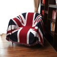 thumbnail image 3 of UK Flag Blankets Bed Sofa Couch Cover Cotton Knit Throw Chair Blanket with Tassels Bedspread Sofa Cover Patriotic For House Decor 130x180cm, 3 of 7