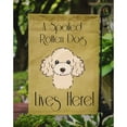 thumbnail image 3 of Buff Poodle Spoiled Dog Lives Here Flag Garden Size BB1506GF, 3 of 3