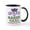 White/Black Inside, variant on CafePress - Queen Of Mardis Gras Mug - 11 oz Ceramic Mug - Novelty Coffee Tea Cup