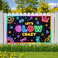 thumbnail image 4 of Neon Lights Glow Party Banner Retro Design Disco Theme for Birthday Party Indoor Decoration Dance Event, 4 of 9