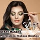 thumbnail image 5 of Juego de brochas de maquillaje de bambú de 11 piezas para base, polvo, corrector, sombra de ojos, rubor, kit de viaje, herramienta de belleza para brochas de sombra de ojos ER, 5 of 5