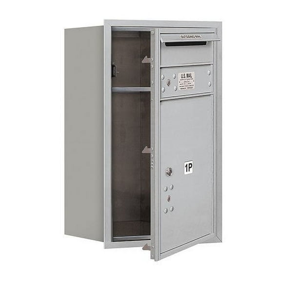 Salsbury Industries 3707S-1PAFP Mailbox Parcel Single Column Aluminum - Front Loading Private Access