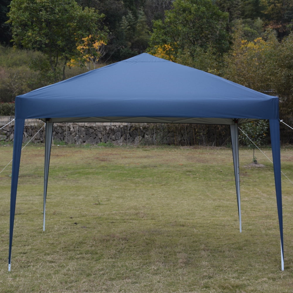 Kepooman 3 x 3m Pop Up Canopy, Portable Folding Instant Canopy Tent, Outdoor Gazebo, Blue, No Side Kepooman 3 x 3m Pop Up Canopy, Portable Folding Instant Canopy Tent, Outdoor Gazebo, Blue, No Side