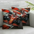 Autua Race Car Track Stripe Graphic Decorative Cushion Throw Pillow