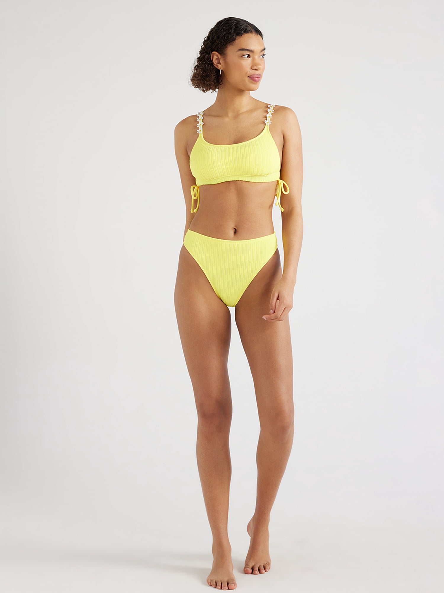 yellow bikini top walmart