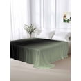 thumbnail image 5 of Light Green Black Ombre Queen Size Flat Sheet, Wrinkleproof & Fadeproof Cooling Flat Bed Sheet Only, Modern Gradient Abstract Art Breathable Soft Bedding Top Sheets 90 x 102 Inches, 5 of 8