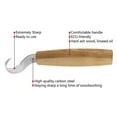 thumbnail image 4 of 3Pcs Wood Carving Knife Cutter Whittling Hook Kit 155mm DIY Craft Hand Tools Set, 4 of 10