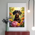 thumbnail image 2 of Diamond Art Kit for Adults, Dog In Colorful Flower Garden Diamond Painting for Adults Beginners, DIY Diamond Art Painting Kits, 5D Diamond Painting Crafts for Home Decor 12x16 Frameless, 2 of 7