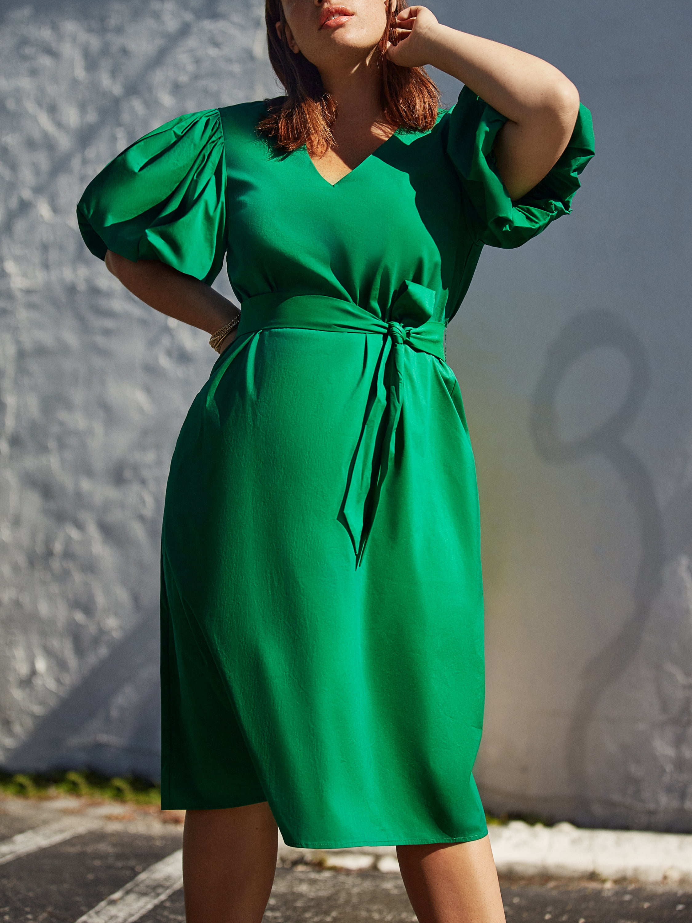 eloquii green dress