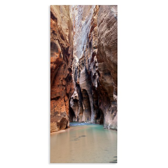 Stupell Industries Rustic Lodge Zion National Park Cliffs Canvas Art, 13 x 30, by Dennis Frates