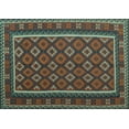 thumbnail image 1 of Ahgly Company Indoor Rectangle Oriental Light Blue Traditional Area Rugs, 7' x 9', 1 of 4