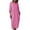 Pink Dress, variant on Women's Tea Length Cotton Linen Dress Clearance Solid Holiday Autumn Dresses Boat Neck Elegant Casual Comfy Vintage Boho 3/4 Sleeves Hot Pink M