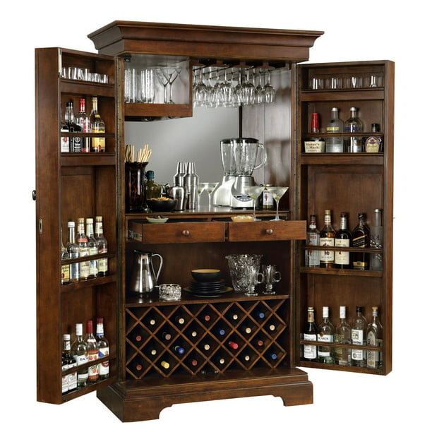 Howard Miller Sonoma Hide A Bar Wine, Fold Away Home Bar Cabinet