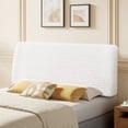 thumbnail image 2 of Cabecero Tapizado Cama Full Sin Taladro Montaje 5min Soporte Ergonómico Funda Removible Blanco Pinmoco D-WHSP, 2 of 8