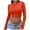 Red, variant on Women's Long Sleeve Crop Tops Y2K Crewneck Cute Sexy Slim fit Cropped T Shirts Red M