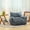 Gray + Corduroy + Foam, variant on Luckynote Bean Bag Chair, Oversized Large Puff with Armrests, Fluffy Cloud Mini Couch and Gaming Lounge Chair for Adults, White