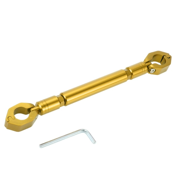 Unique Bargains Motorcycle Cross Bar, Handlebars 31cm/12.20" Motorcycle Handlebar with Wrench Gold Tone, 1set